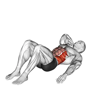 Alternate oblique crunch