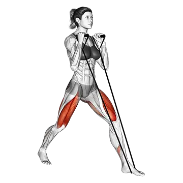 Band Lunges - Exclusive get you ultimate Strength for Quadriceps