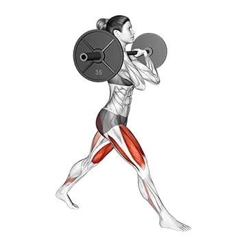 Barbell Front Rack Split Squat