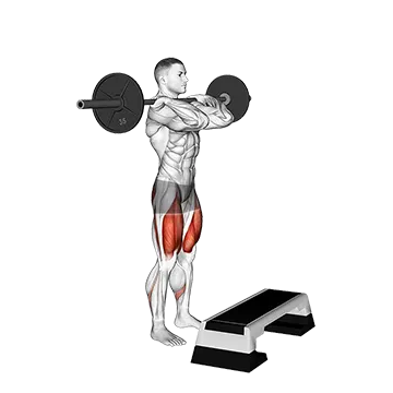 Barbell Front Step Up - Exclusive get you ultimate Strength for Quadriceps