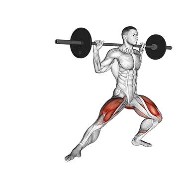Barbell Side Split Squat