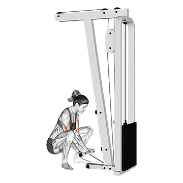 Cable Squatting Curl