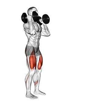 Dumbbell Front Rack Lunge
