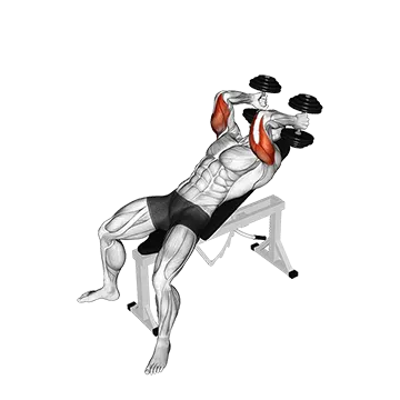 Dumbbell Incline Triceps Extension