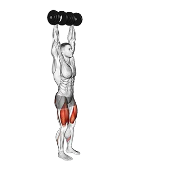 Dumbbell Overhead Lunge