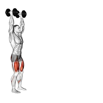 Dumbbell Overhead Walking Lunge - Exclusive get you ultimate Strength for Quadriceps