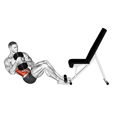 Dumbbell Russian Twist - Exclusive get you ultimate Strength for Obliques from X health blend   Animated Exercise  Library