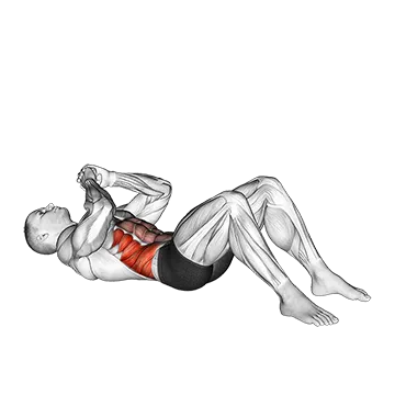 Elbow to Knee Sit Up - Exclusive get you ultimate Strength for Rectus Abdominis from X health blend   Animated Exercise  Library