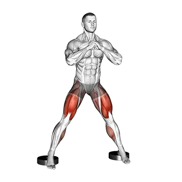 Elevated Side Lunge - Exclusive get you ultimate Strength for Quadriceps from X health blend   Animated Exercise  Library