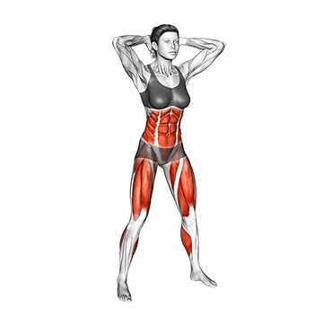 High Knee Squat
