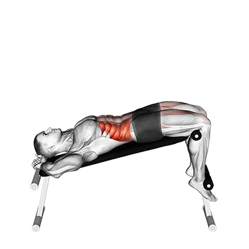 Incline Twisting Sit-Up - Exclusive get you ultimate Strength for Obliques from X health blend   Animated Exercise  Library