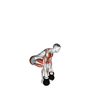Kettlebell Clean and Press - Exclusive get you ultimate Strength for Deltoids from X health blend   Animated Exercise  Library