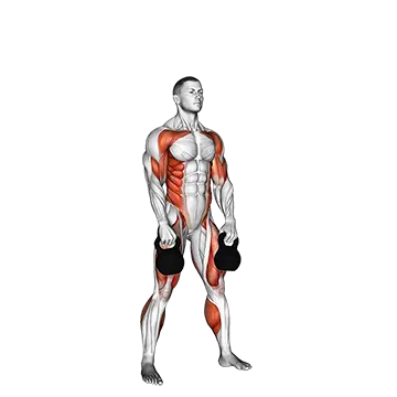 Kettlebell Double Snatch - Exclusive get you ultimate Strength for Deltoids from X health blend   Animated Exercise  Library