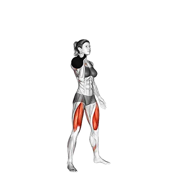 Kettlebell Single Arm Thruster - Exclusive get you ultimate Strength for Deltoids