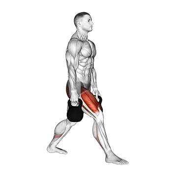 Kettlebell Split Squat - Exclusive get you ultimate Strength for Quadriceps