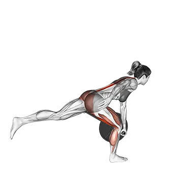 Landmine Single Leg Romanian Deadlift - Exclusive get you ultimate Strength for Hamstrings from X health blend   Animated Exercise  Library