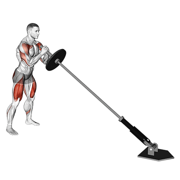 Landmine Squat and Press