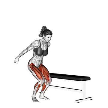 Lateral Box Jump - Exclusive get you ultimate Strength for Quadriceps from X health blend   Animated Exercise  Library