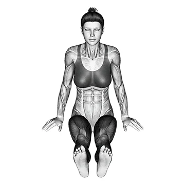 Lotus Yoga Pose (Padmasana) - Exclusive get you ultimate Stretching for Hips from X health blend   Animated Exercise  Library