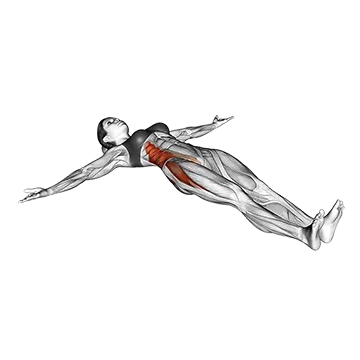 Lying Crossover Stretch - Exclusive get you ultimate Stretching for Hip Abductors