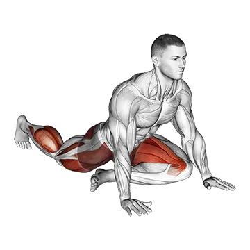 Lying Leg Tuck Hip Stretch - Exclusive get you ultimate Stretching for Glutes from X health blend   Animated Exercise  Library