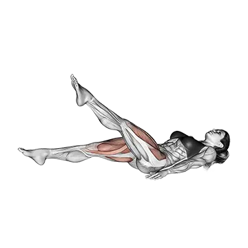 Lying Scissor Kick - Exclusive get you ultimate Strength for Rectus Abdominis from X health blend   Animated Exercise  Library