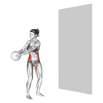 Medicine Ball Rotational Throw - Exclusive get you ultimate Strength for Core from X health blend   Animated Exercise  Library