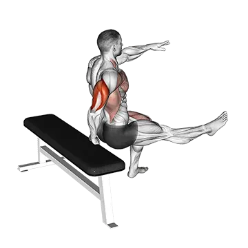 One Arm Dip - Exclusive get you ultimate Strength for Triceps from X health blend   Animated Exercise  Library