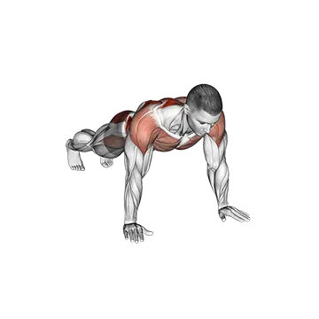 Plank Lateral Raise - Exclusive get you ultimate Strength for Deltoids from X health blend   Animated Exercise  Library