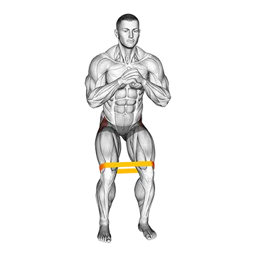 Resistance Band Standing Hip Abduction - Exclusive get you ultimate Strength for Hip Abductors from X health blend   Animated Exercise  Library