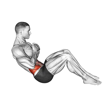 Russian Twist - Exclusive get you ultimate Strength for Obliques from X health blend   Animated Exercise  Library