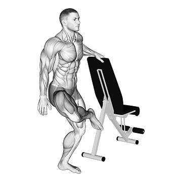 Standing Outer Hip Stretch - Exclusive get you ultimate Stretching for Glutes from X health blend   Animated Exercise  Library