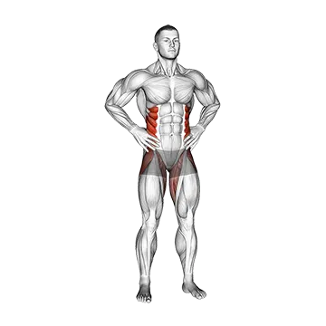 Standing Side Leg Raise - Exclusive get you ultimate Strength for Hip Abductors from X health blend   Animated Exercise  Library