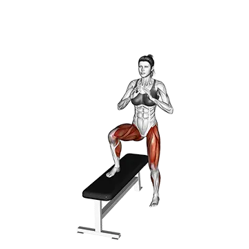 Step Up Crossover - Exclusive get you ultimate Strength for Quadriceps