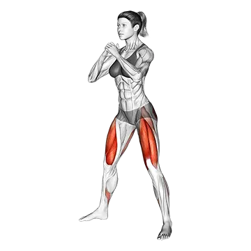Sumo Squat - Exclusive get you ultimate Strength for Quadriceps from X health blend   Animated Exercise  Library