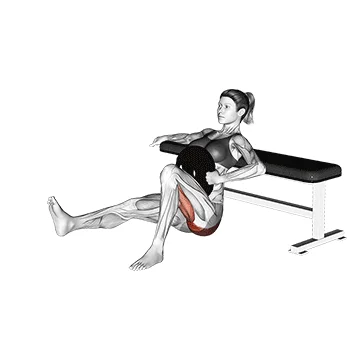Weighted Hip Thrusts - Exclusive get you ultimate Strength for Glutes from X health blend   Animated Exercise  Library